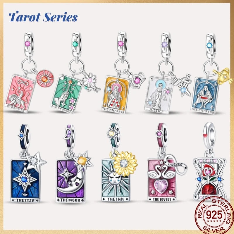 925 Sterling Silver Magic Tarot Tree of Life Charm