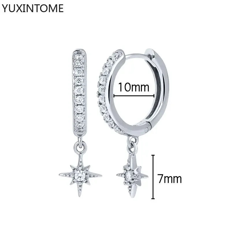 Veloura Crystal Hoop Earrings – 925 Sterling Silver Luxury