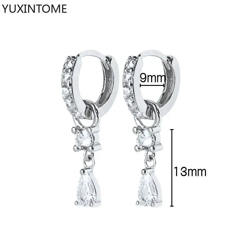 Veloura Crystal Hoop Earrings – 925 Sterling Silver Luxury