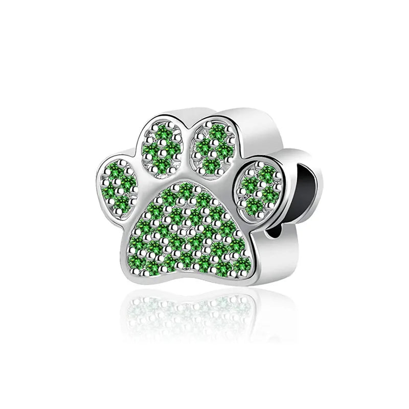 Veloura Green Clover Bead - 925 Sterling Silver Plated