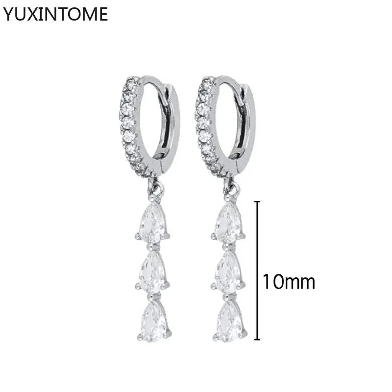 Veloura Crystal Hoop Earrings – 925 Sterling Silver Luxury