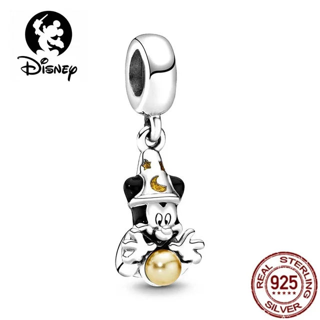 Disney Silver Charms - Mickey, Minnie, Princess, Stitch, Spiderman