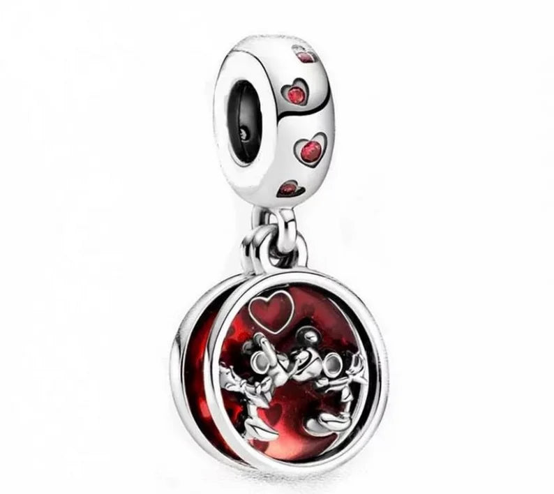 Disney Silver Charms - Mickey, Minnie, Princess, Stitch, Robots, Marvel