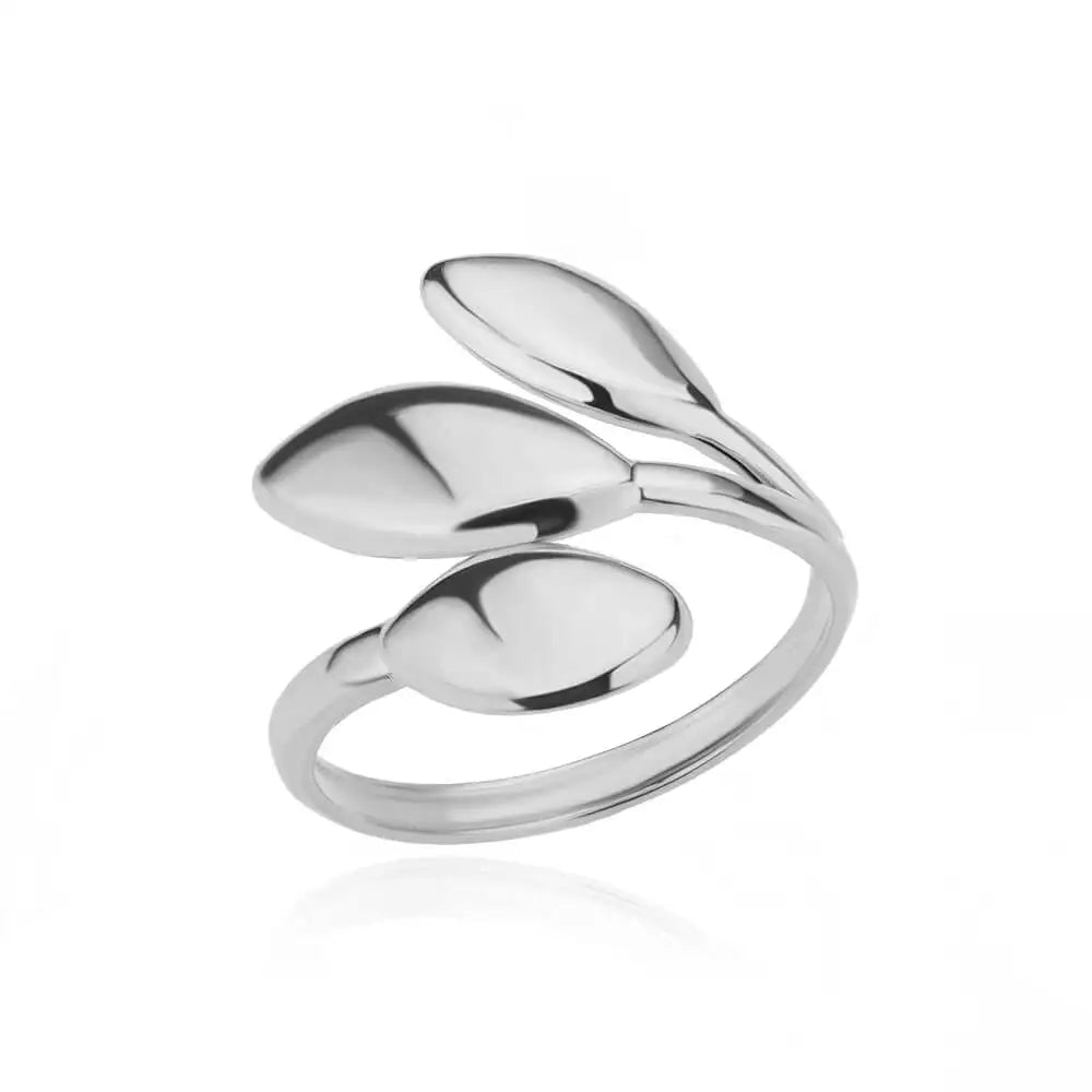 Veloura Aurelia Rings – Stainless Steel Classic Gold Wedding Design