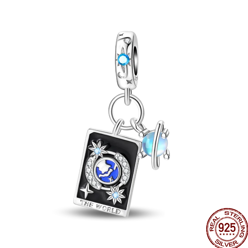 925 Sterling Silver Magic Tarot Tree of Life Charm