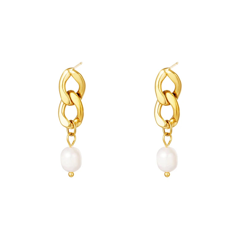 Veloura Pearl Elegance Earrings –  Silver Luxury