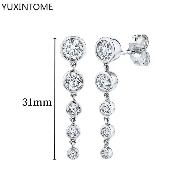 Veloura Crystal Hoop Earrings – 925 Sterling Silver Luxury