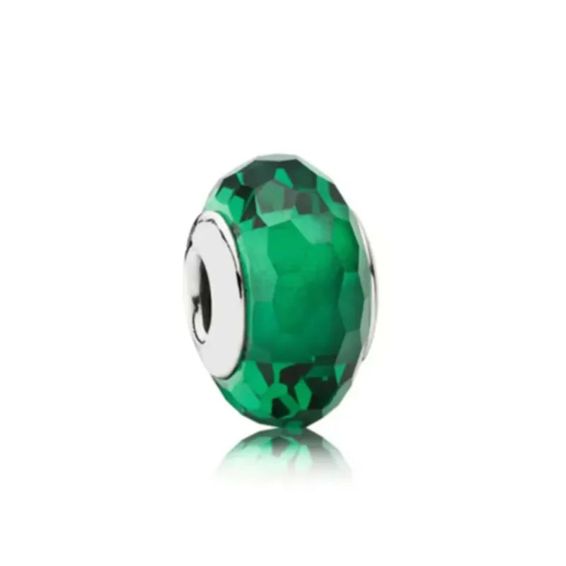 Veloura Green Clover Bead - 925 Sterling Silver Plated