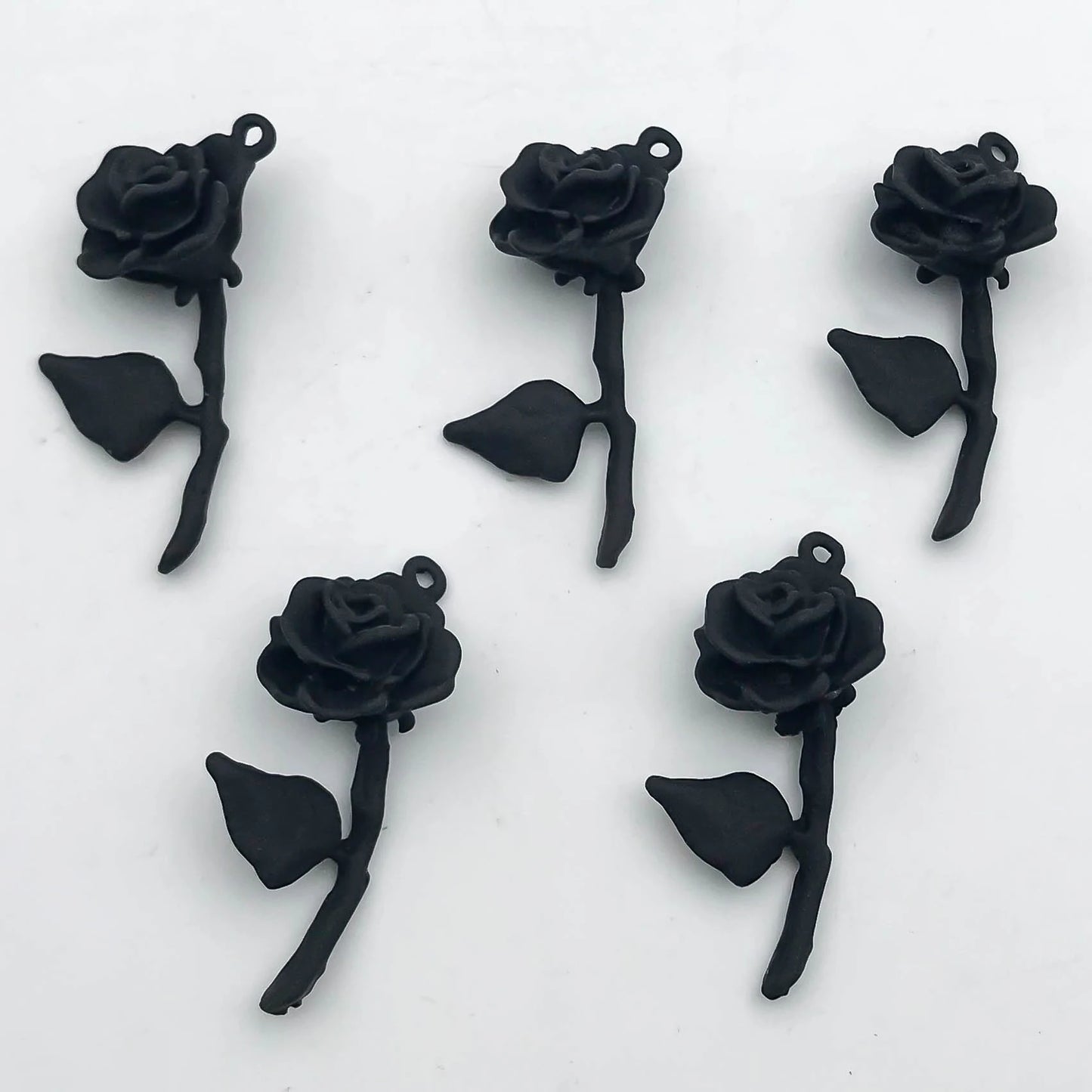 Veloura Butterfly & Cross Metal Alloy Charms - Black Series Pendants