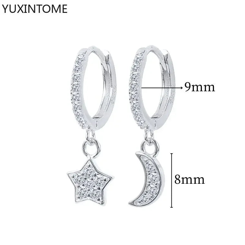 Veloura Crystal Hoop Earrings – 925 Sterling Silver Luxury