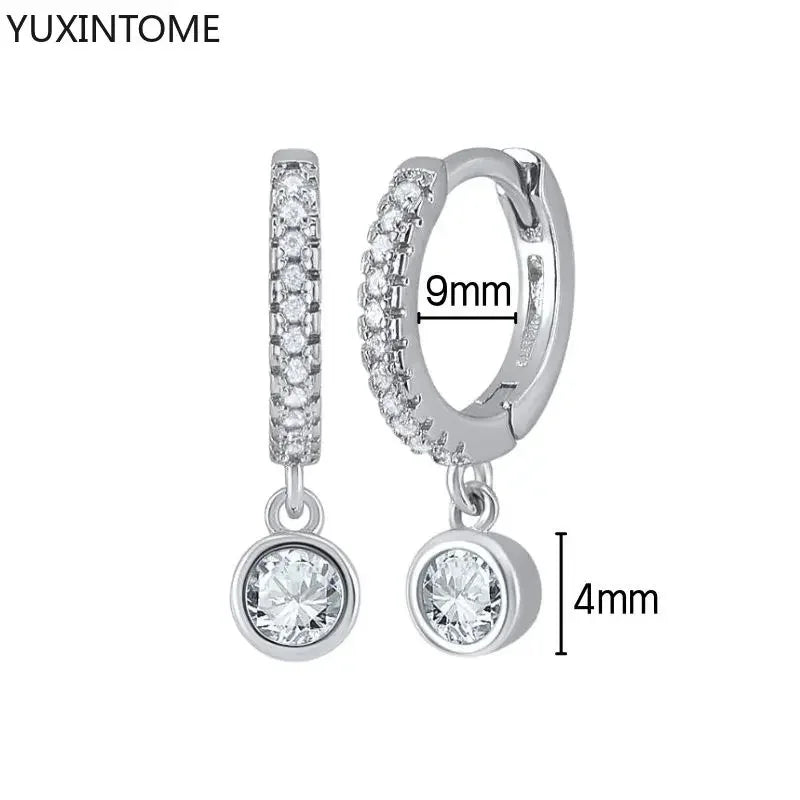 Veloura Crystal Hoop Earrings – 925 Sterling Silver Luxury