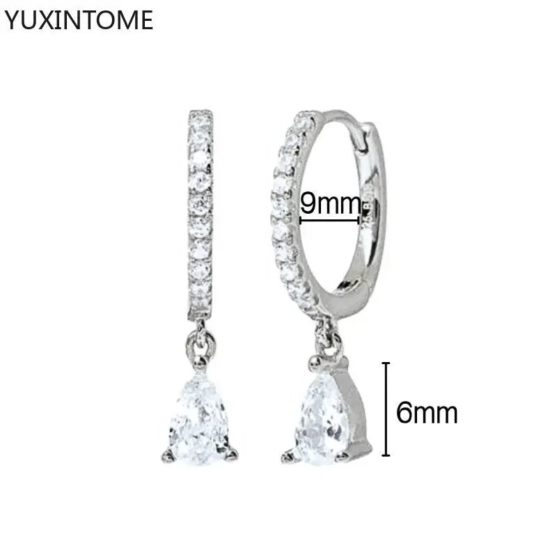 Veloura Crystal Hoop Earrings – 925 Sterling Silver Luxury