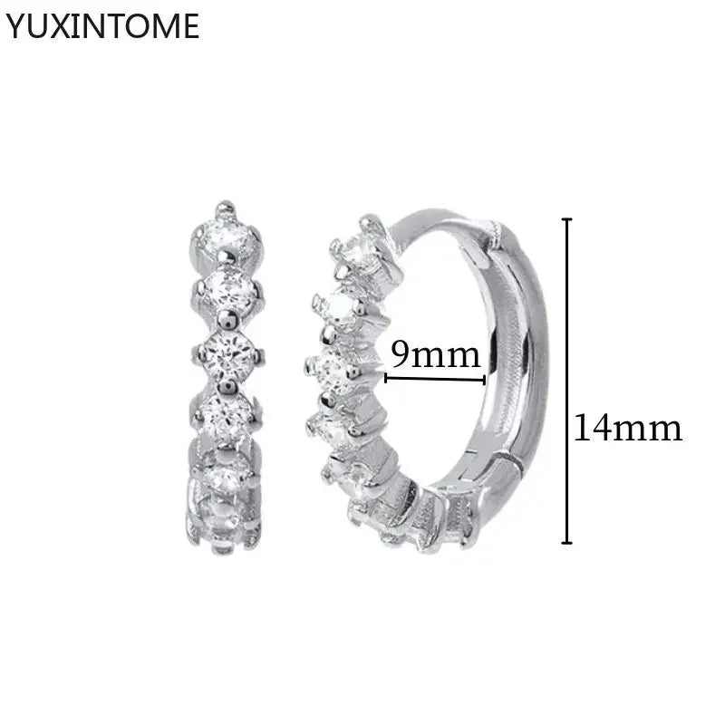 Veloura Crystal Hoop Earrings – 925 Sterling Silver Luxury