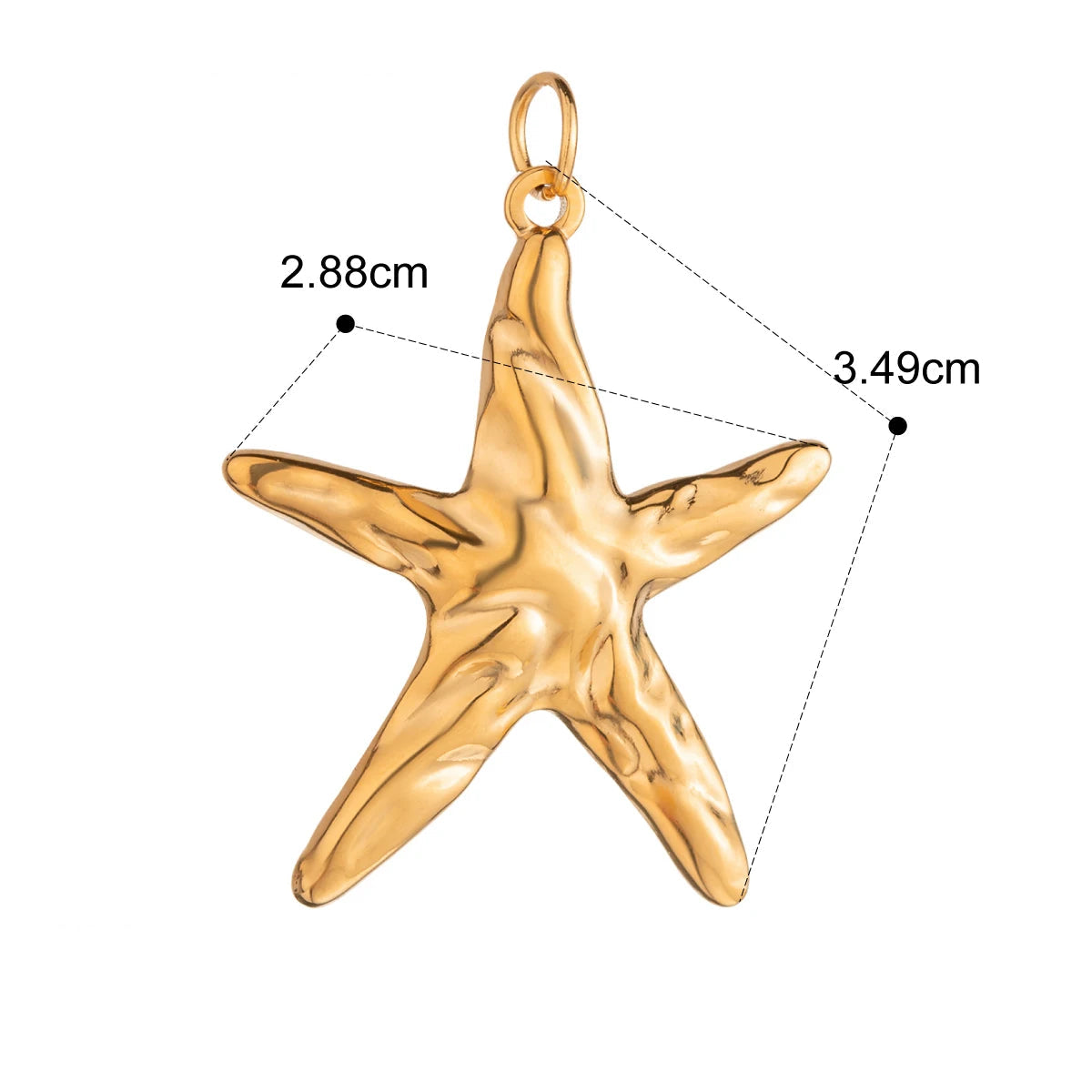 Veloura Starfish Charm - 18k Gold-Plated Stainless Steel