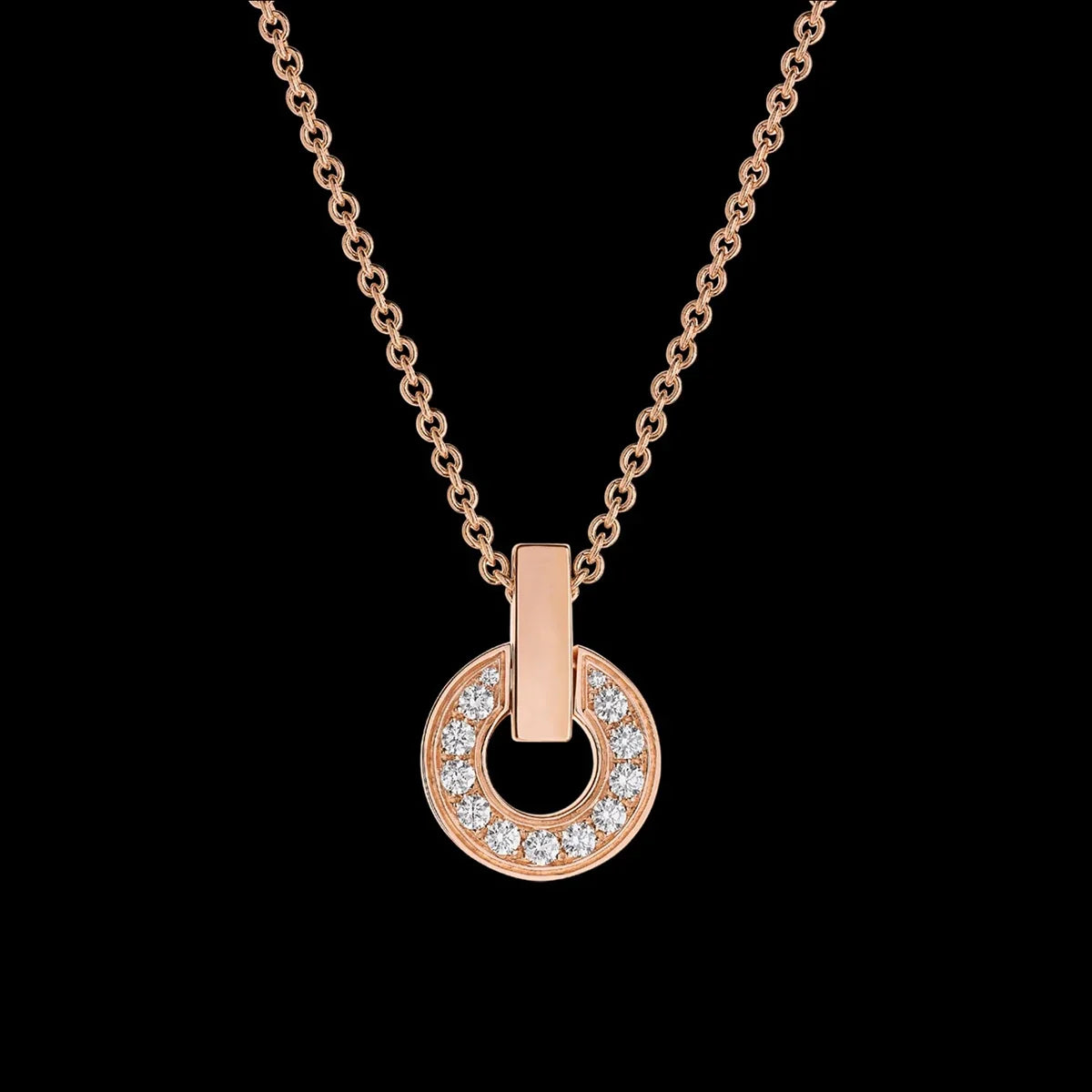 Veloura Royal Harmony Round Pendant Necklace – Sterling Silver Elegance