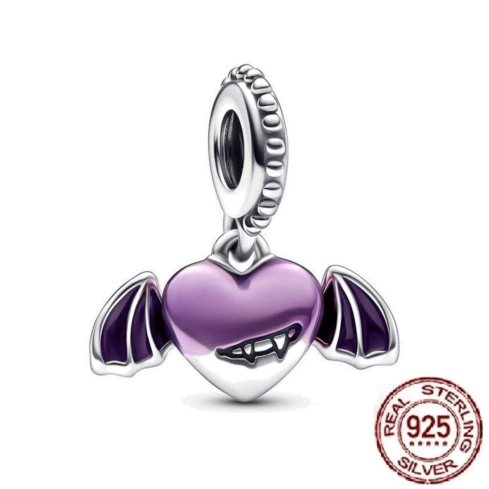 Veloura Disney Villain Charm - Sterling Silver & Pumpkin Witch