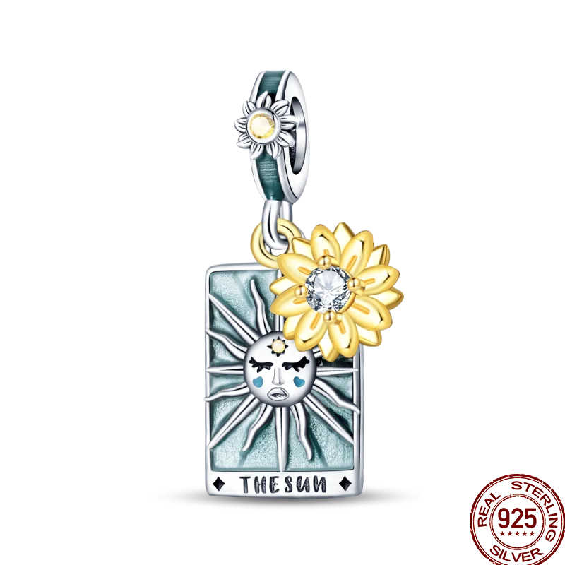 925 Sterling Silver Magic Tarot Tree of Life Charm