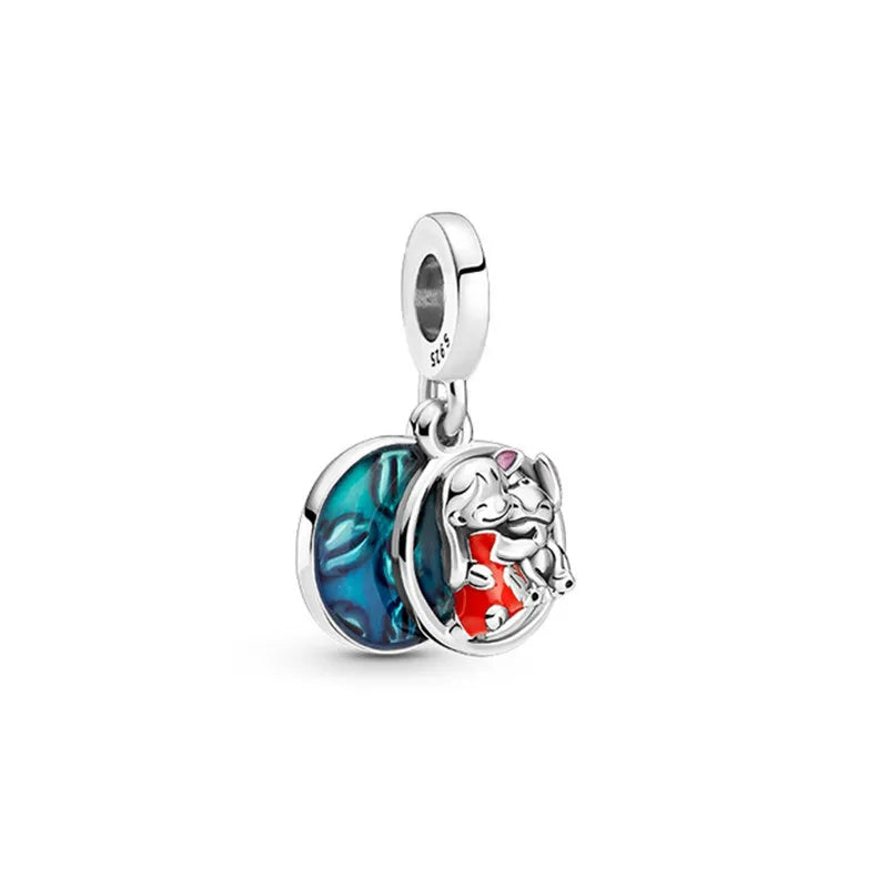 Disney Silver Charms - Mickey, Minnie, Princess, Stitch, Spiderman