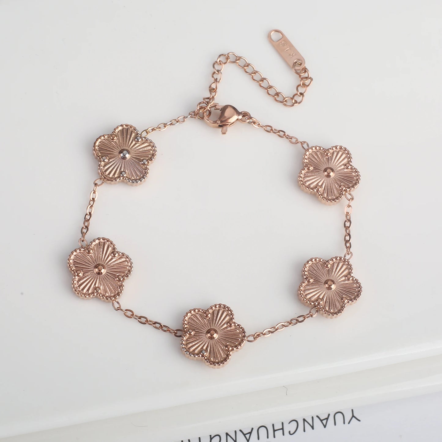 Veloura Laser-Cut Clover Bracelet