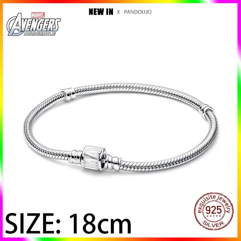 Marvel Captain America Wolverine Charm Beads Sterling Silver