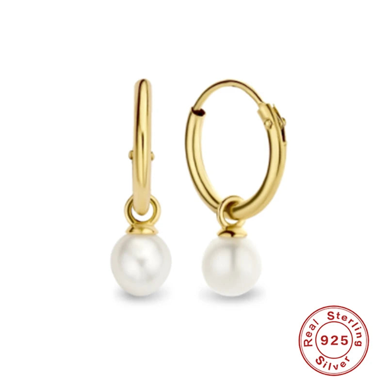 Veloura Pearl Elegance Earrings –  Silver Luxury