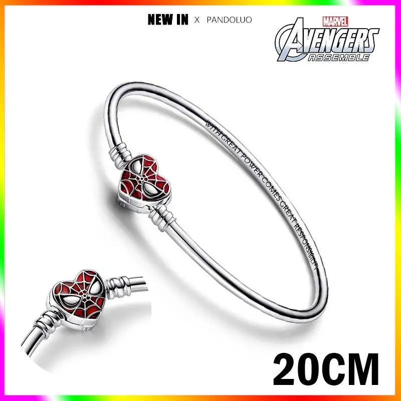 Marvel Captain America Wolverine Charm Beads Sterling Silver