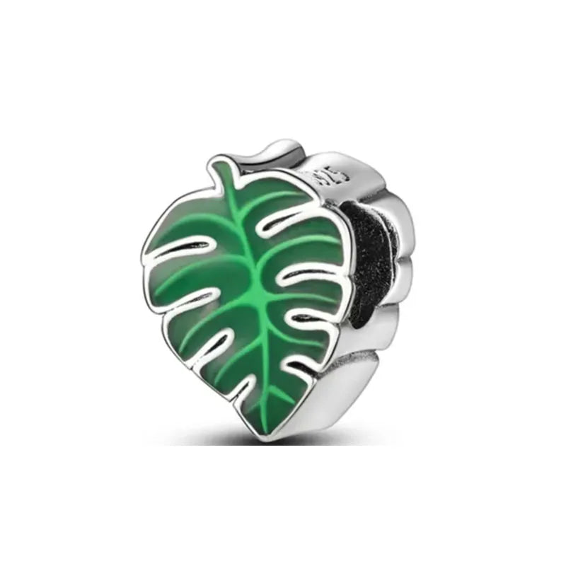 Veloura Green Clover Bead - 925 Sterling Silver Plated