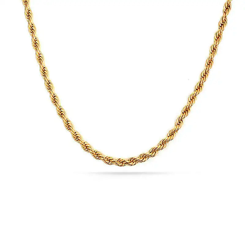 Veloura Luxe Paperclip Necklace – Gold Plated Stainless Steel