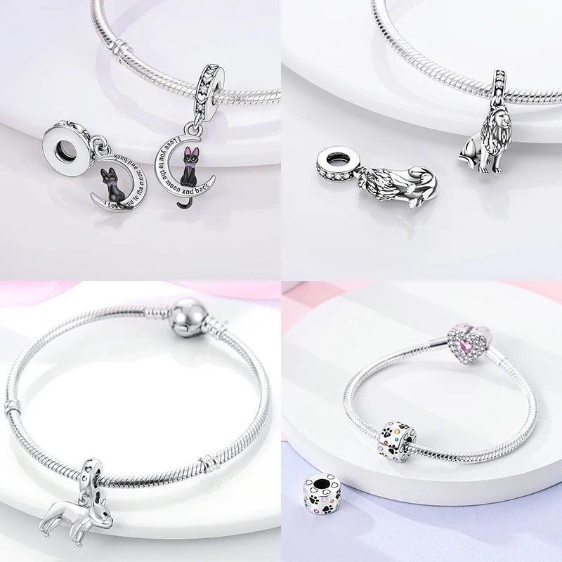 Animals Series Charms Beads- Sterling Silver