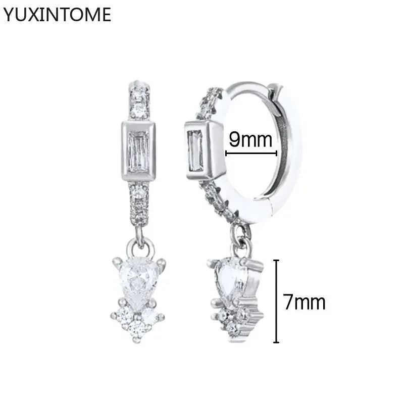 Veloura Crystal Hoop Earrings – 925 Sterling Silver Luxury