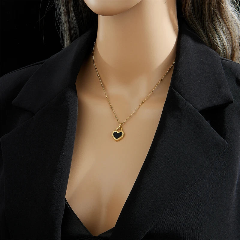 Veloura Heart Lock Necklace