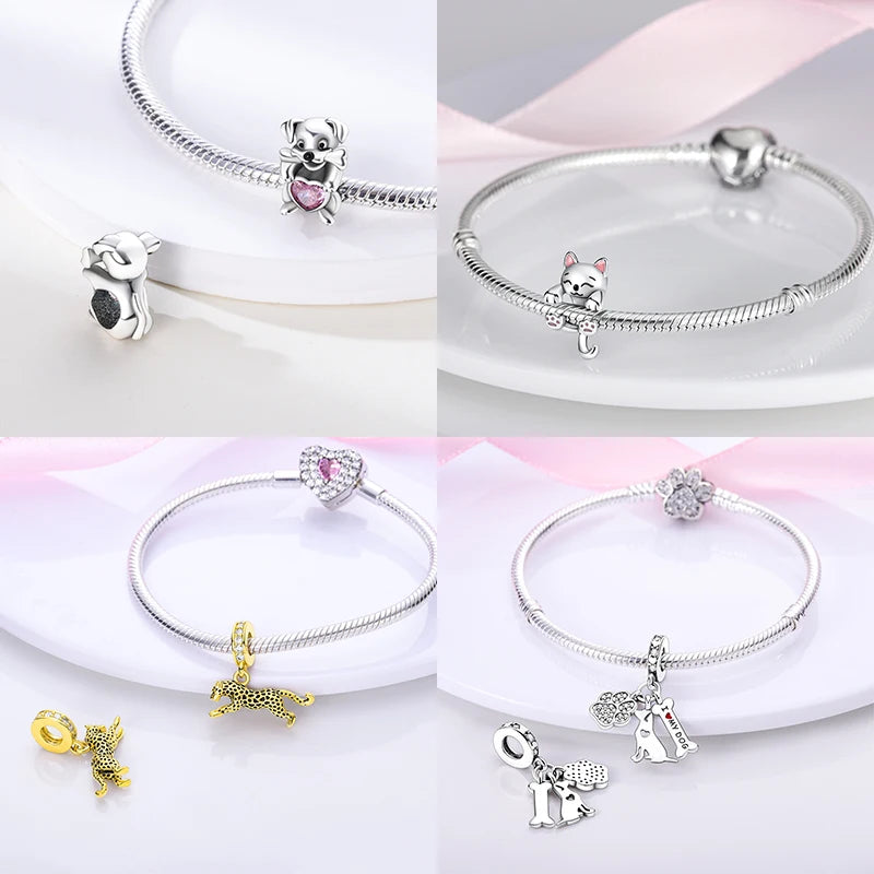 Animals Series Charms Beads- Sterling Silver