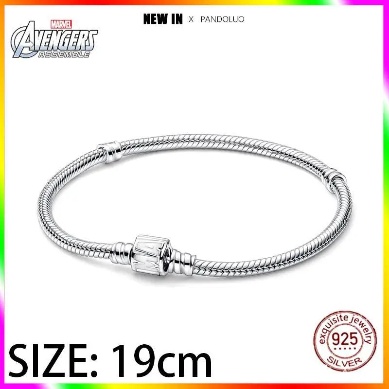 Marvel Captain America Wolverine Charm Beads Sterling Silver