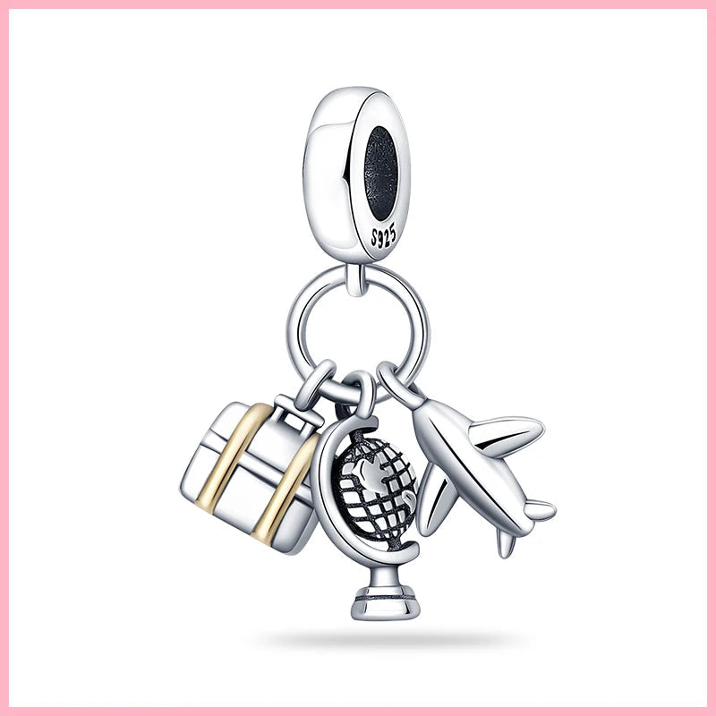 Veloura Travel Charm Set - Sterling Silver & Fine Detailing