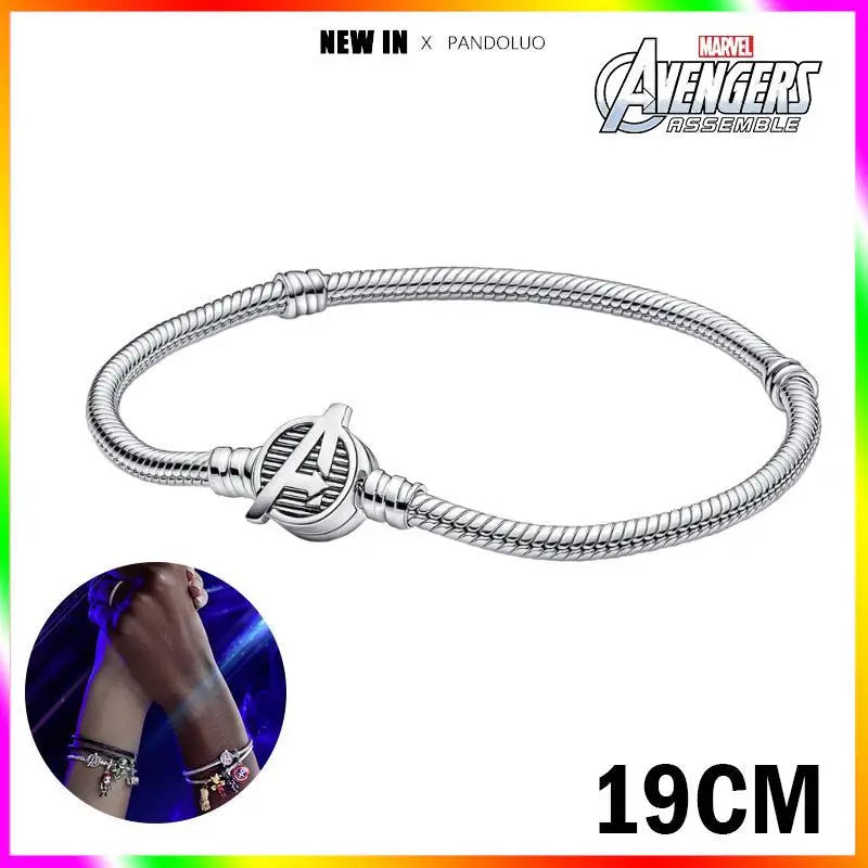 Marvel Captain America Wolverine Charm Beads Sterling Silver