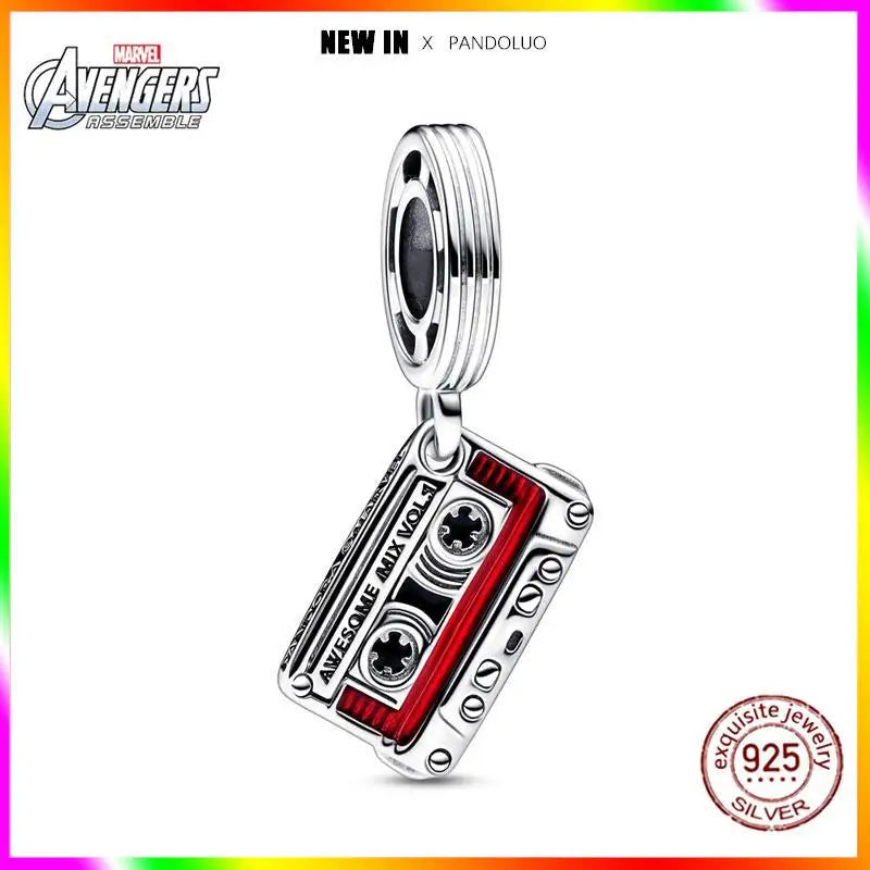 Marvel Captain America Wolverine Charm Beads Sterling Silver