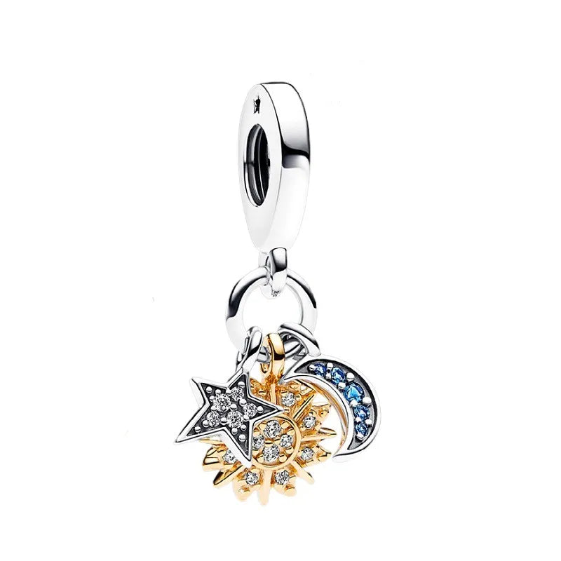 Veloura Family Tree Charm - 925 Sterling Silver & Gold-Plated