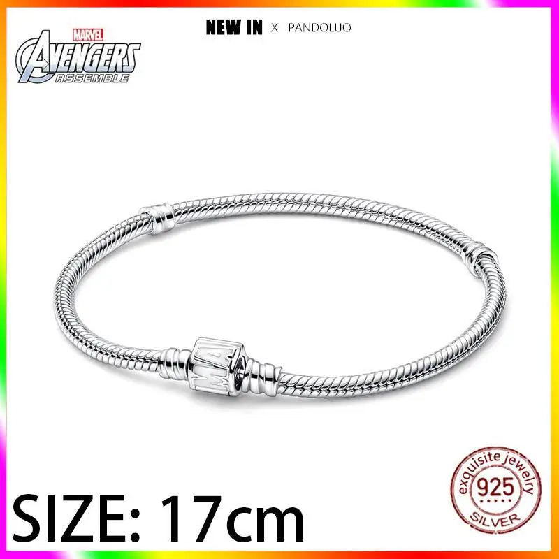 Marvel Captain America Wolverine Charm Beads Sterling Silver