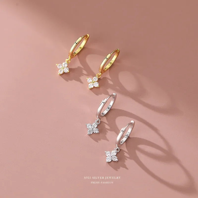 Veloura Enchanted Leaf Earrings – Sterling Silver Elegance